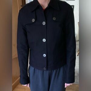 Michael Kors Navy Button-Up Denim blazer/jacket